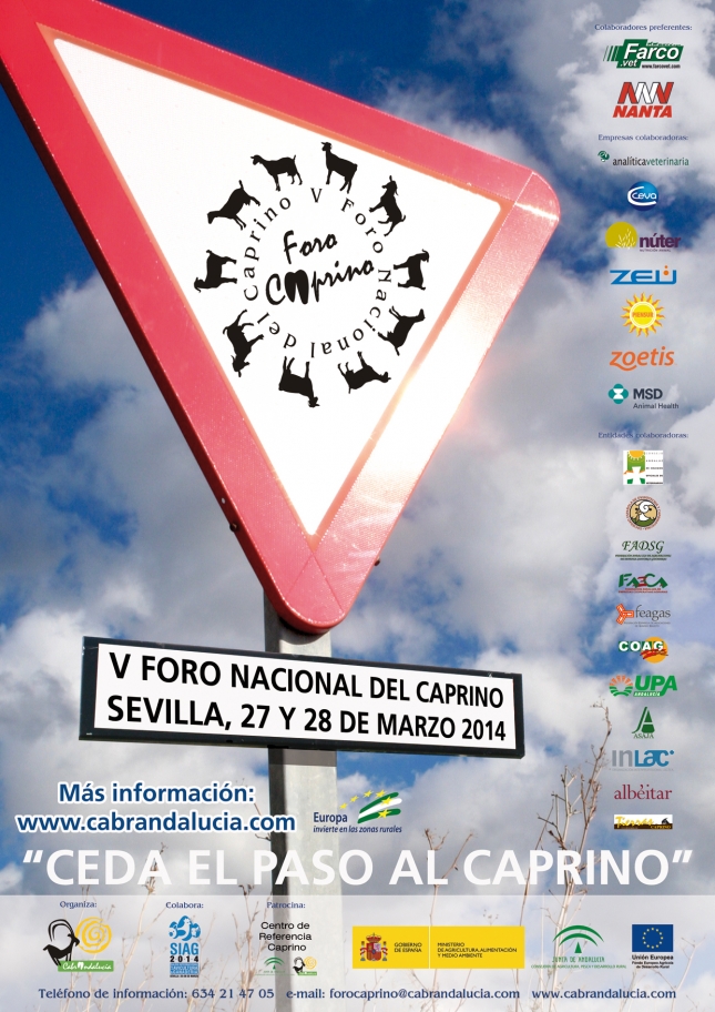 Programa oficial del V Foro Nacional de Caprino  Sevilla, 27 y 28 de marzo de 2014