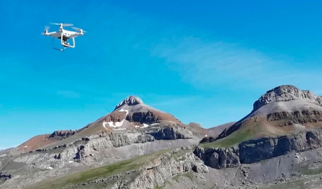 Una prueba del CITA muestra la utilidad de los drones en los pastos de montaa para ganado ovino