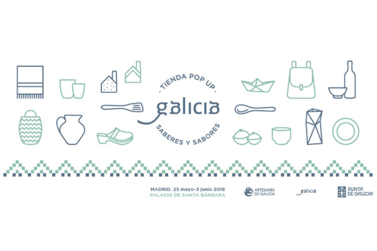 Pop Up Galicia, Saberes y Sabores, la mgica fusin entre artesana y gastronoma gallegas, en el el Palacio de Santa Brbara de Madrid