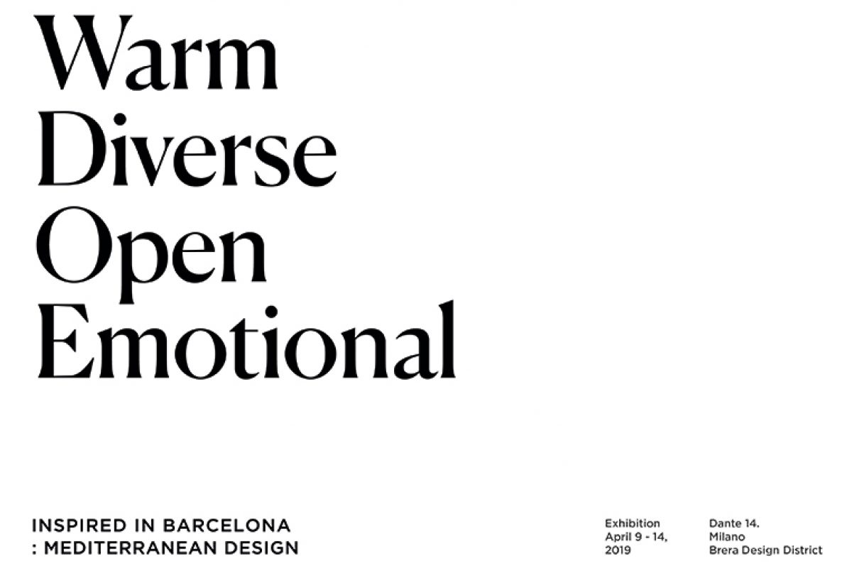 El mejor diseo de Barcelona vuelve a la Milan Design Week con la exposicin Inspired in Barcelona: Mediterranean Design