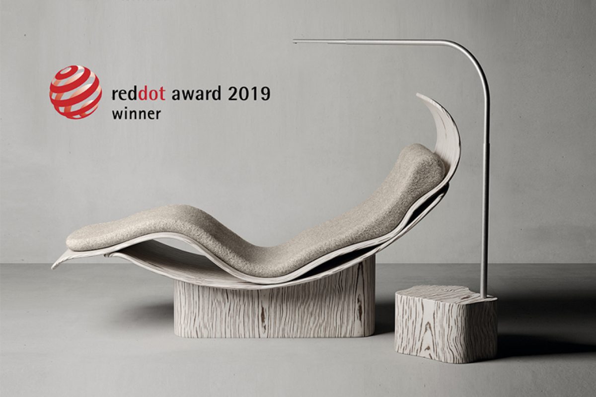 La coleccin Ergo, diseada por Ross Lovegrove para Natuzzi, galardonada con el Red Dot Award 2019