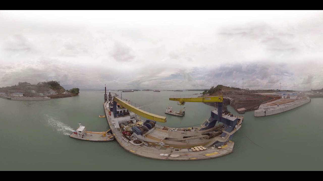 Sacyr - Un viaje a vista de pjaro por el Canal de Panam (video 360)