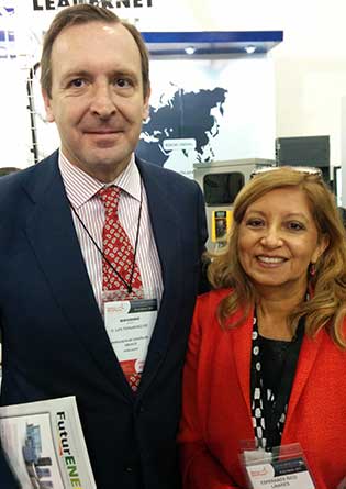Esperanza Rico, Directora de FuturENERGY con el Excmo. Luis Fernndez Cid, Embajador de Espaa en Mxico