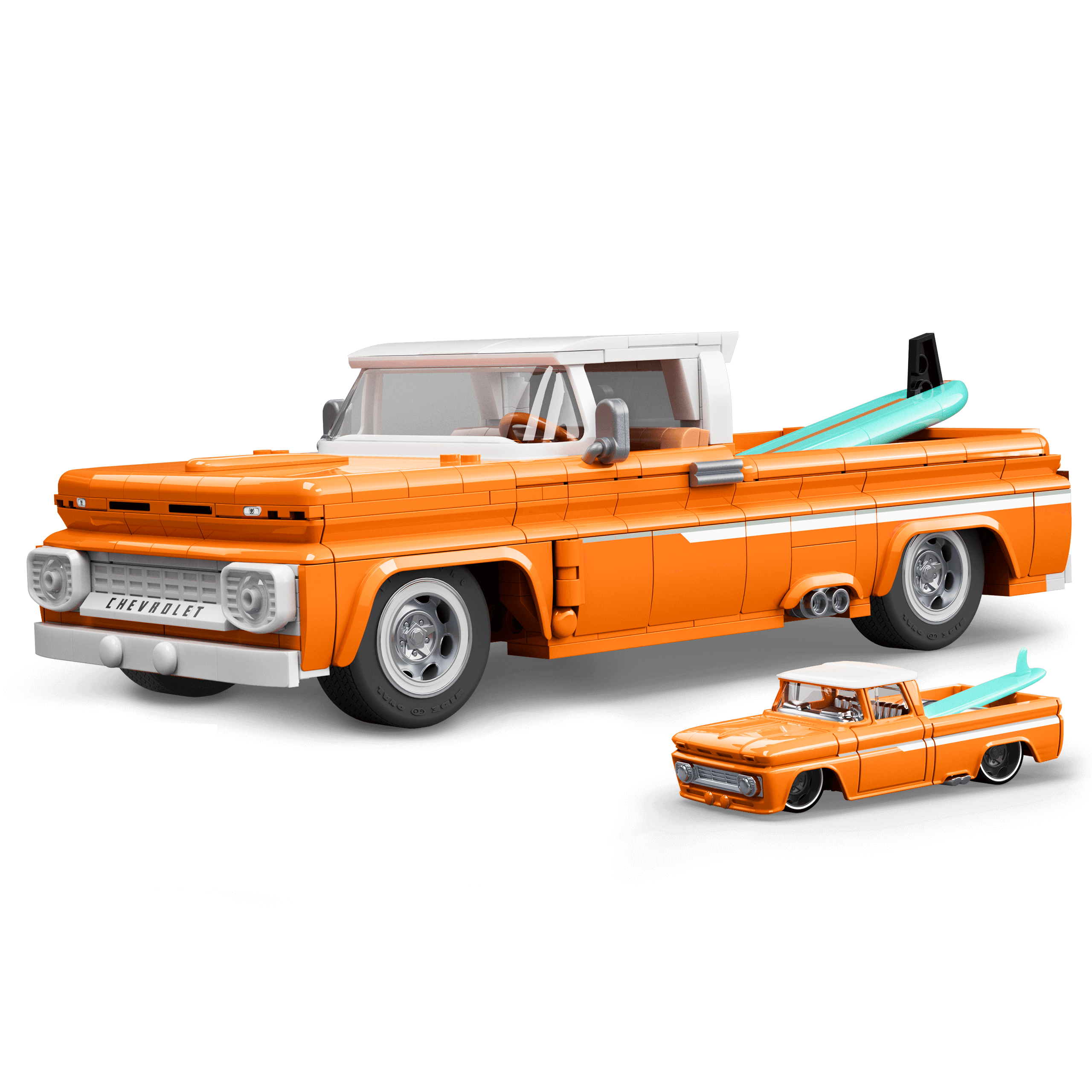 thumbnail image 2 of Mattel Brick Shop Hot Wheels Elite Series Building Set – Custom '62 Chevy Pickup, 857 Pieces 2 of 3